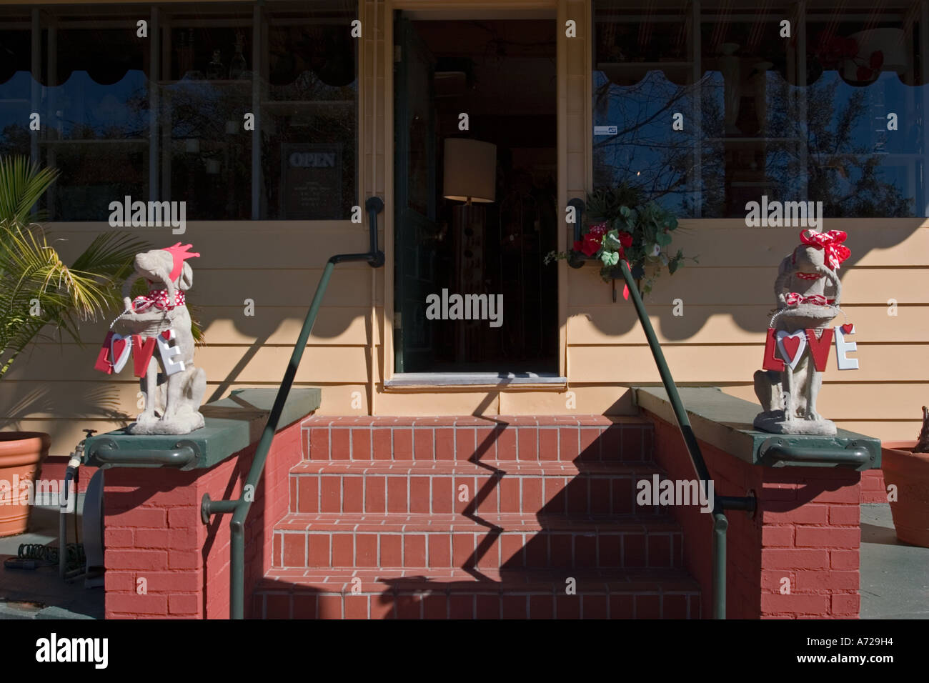 Eingang zur Neuheit Shop Mount Dora Florida Stockfoto