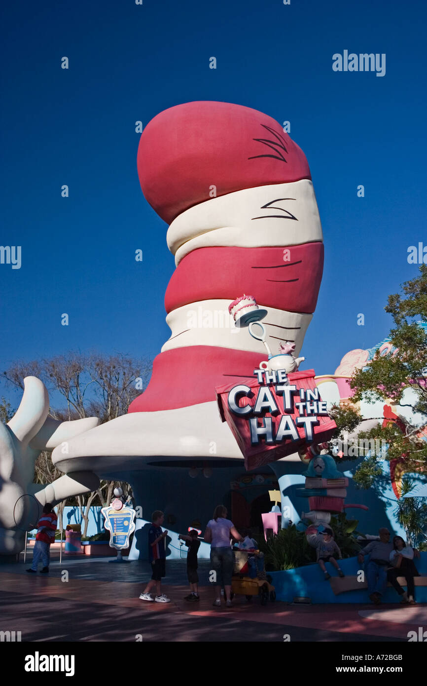 Katze im Hut fahren Seuss Landing Inseln Abenteuer Universal Orlando Resort Orlando Florida Stockfoto