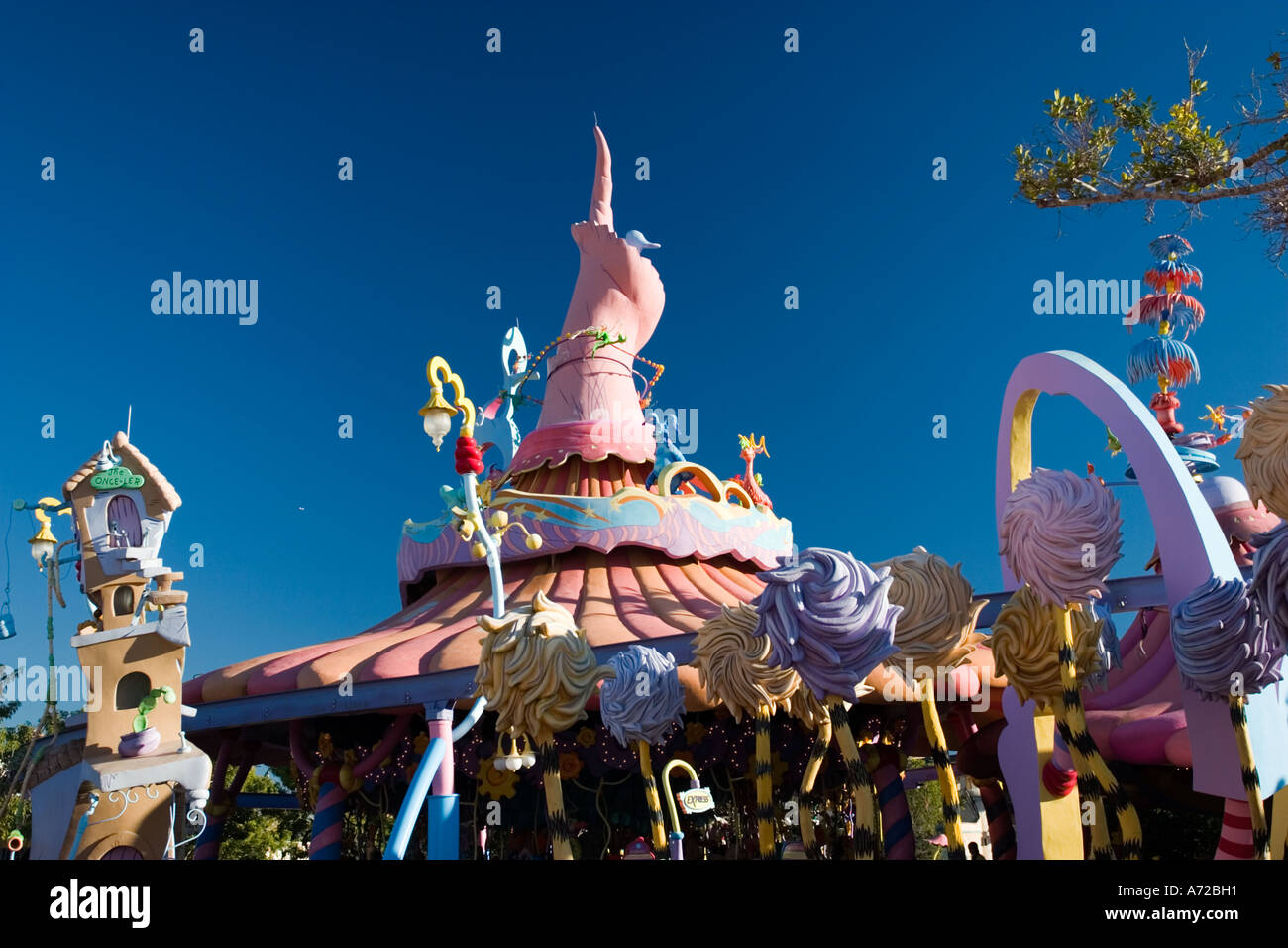 Nahaufnahme des Karussells Seuss Landing Inseln Abenteuer Universal Orlando Resort Orlando Florida Stockfoto