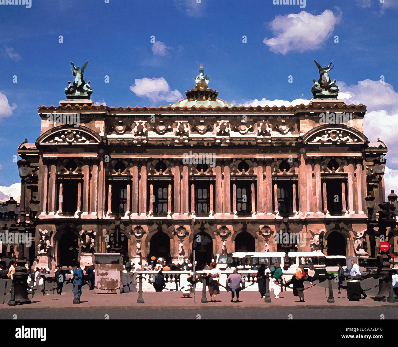 Die Oper Neo Barock Architektur Paris Frankreich Stockfoto