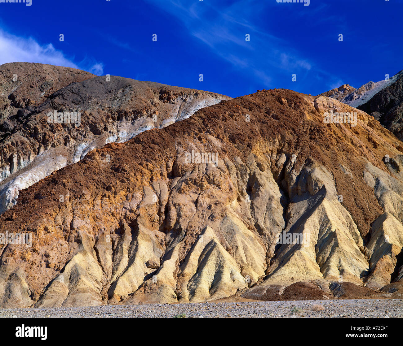 Golden Canyon Death Valley Nationalpark Stockfoto