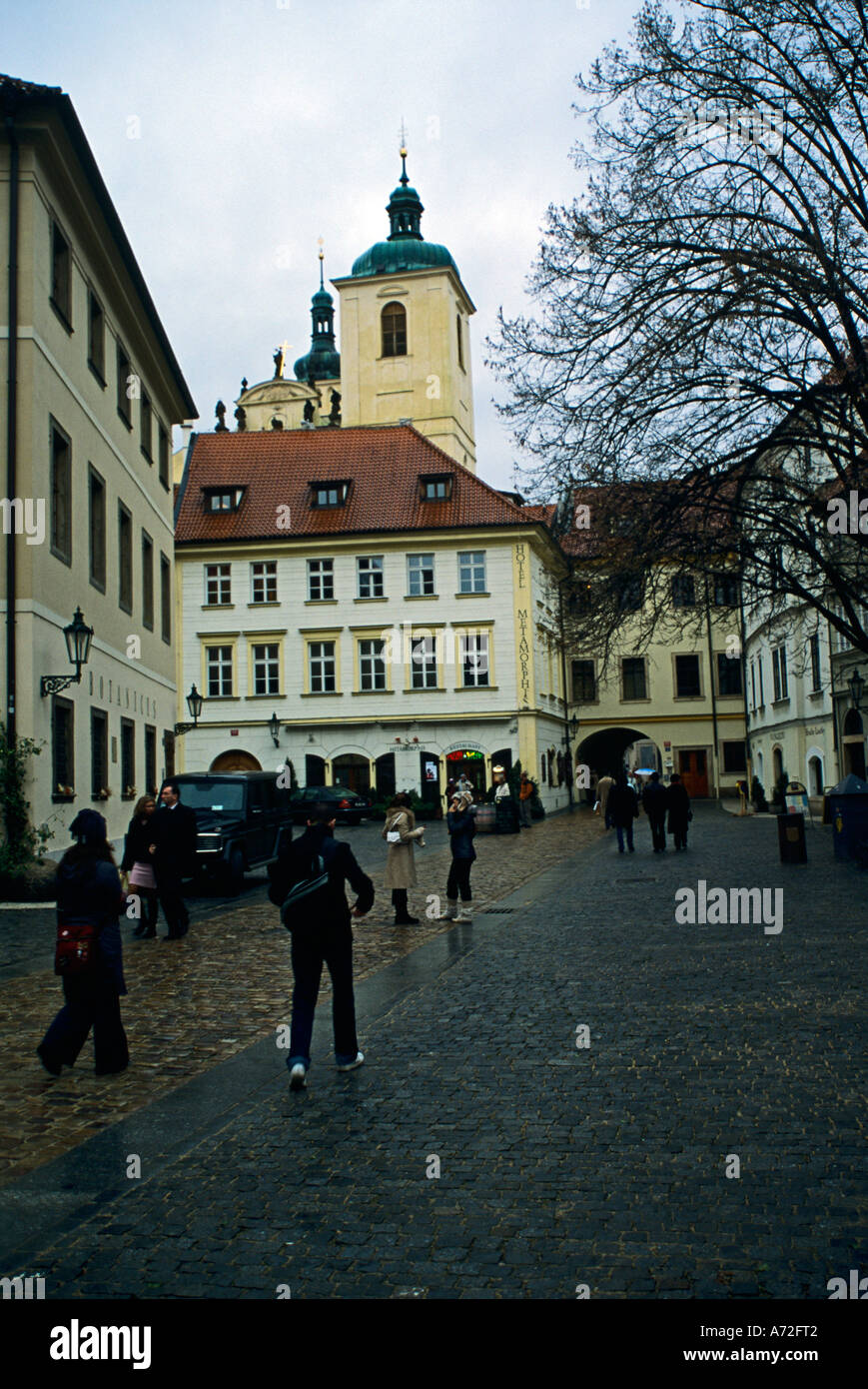 Typischen Innenhof in der Altstadt Prag Tschechische Republik Stockfoto Typischen Innenhof in der Altstadt Prag Tschechische Republik Stockfoto