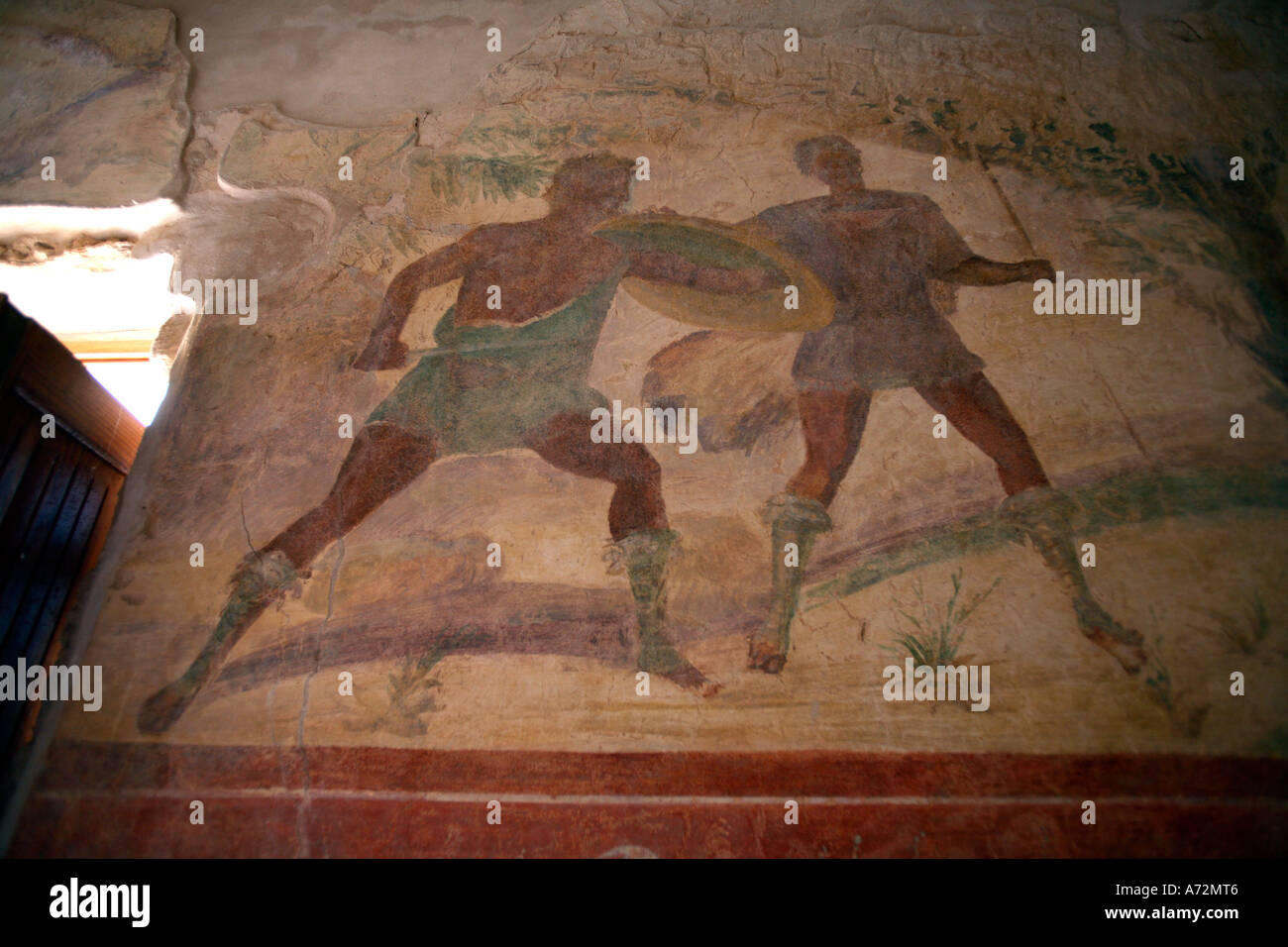 Die einzigartige römische Villa Silene in der Nähe von Leptis Magna in Libyen Stockfoto