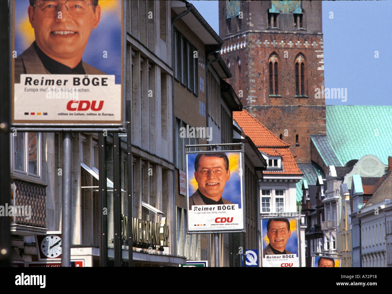 DEUTSCHLAND-WAHL IN LÜBECK 1999 2005 Stockfoto