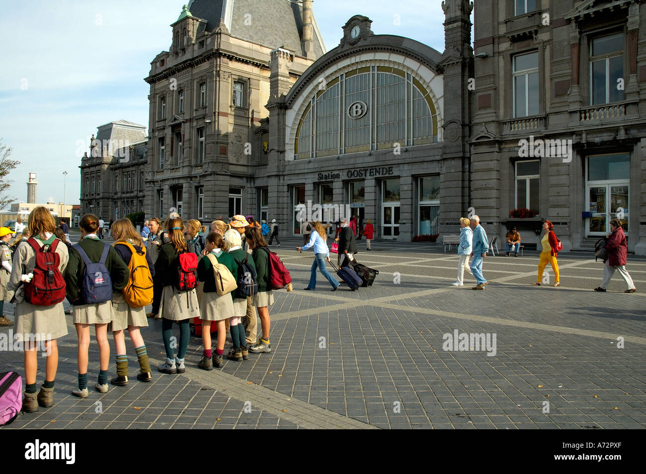 Bahnhof Ostende Stockfoto