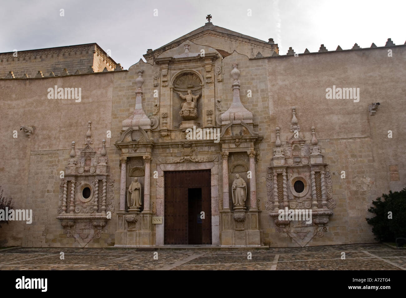Stock Foto von Abbey de Poblet Kloster in der Nähe von Tarragona Spanien Stockfoto