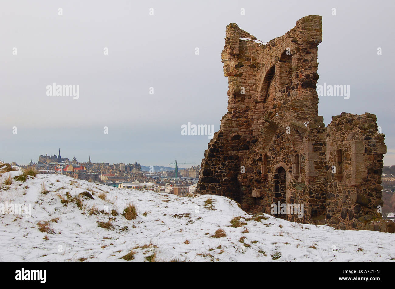 St.-Antonius Kapelle, Arthurs Seat, Edinburgh Stockfoto