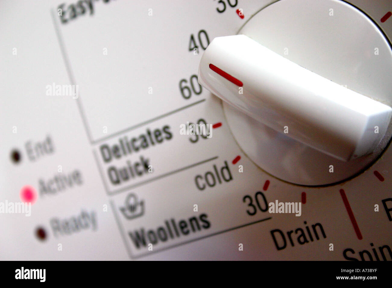 Waschmaschine Steuerung Stockfoto