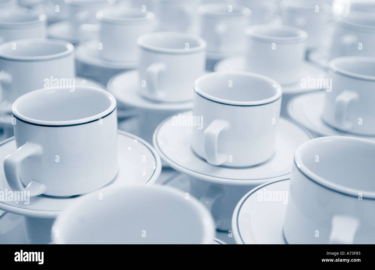 Tee und Kaffee Tassen Erfrischung Tee orange Kaffeepause mal Pause caffine Stockfoto