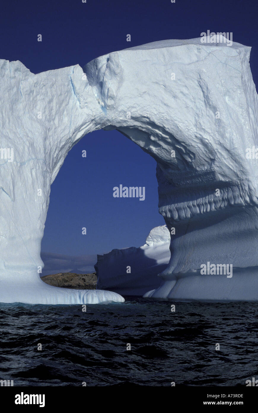 Grönlands Küste malerisch mit Eis und felsige Ufer Stockfoto