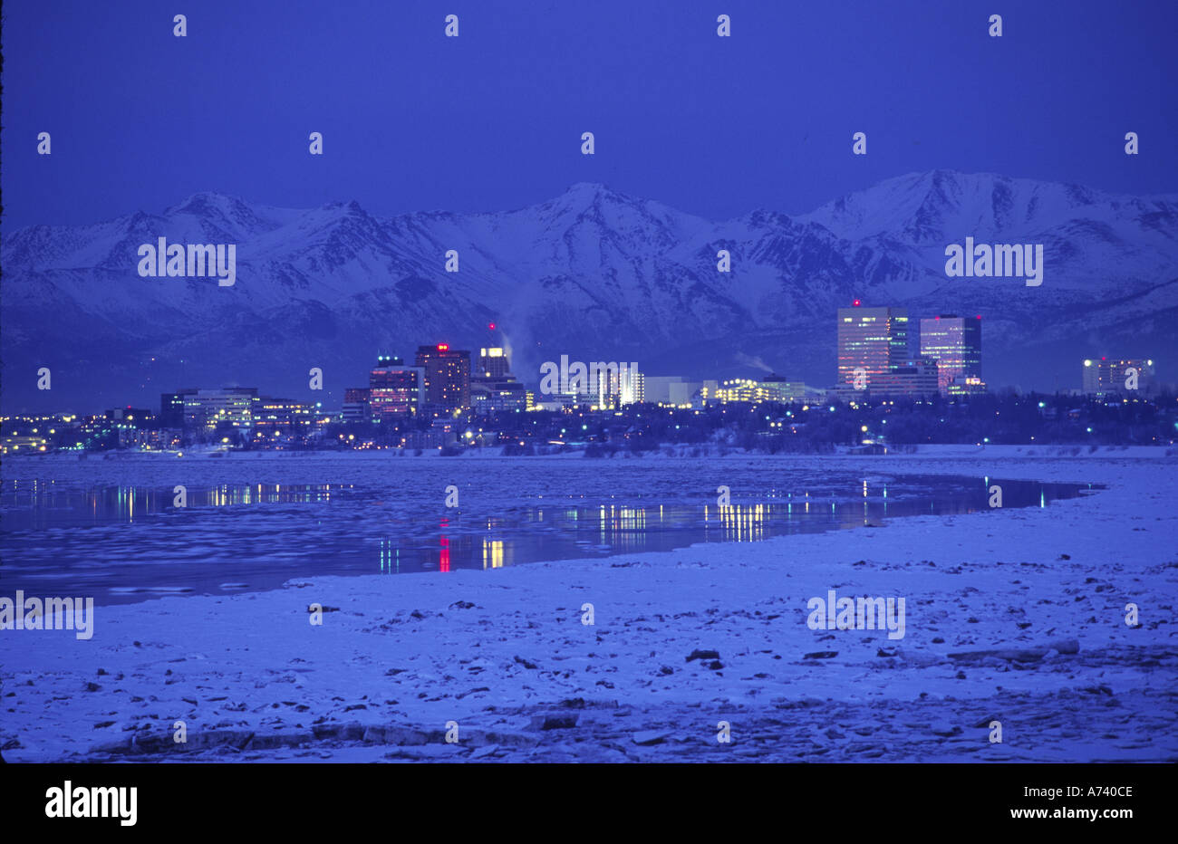 Anchorage in Alaska Stockfoto