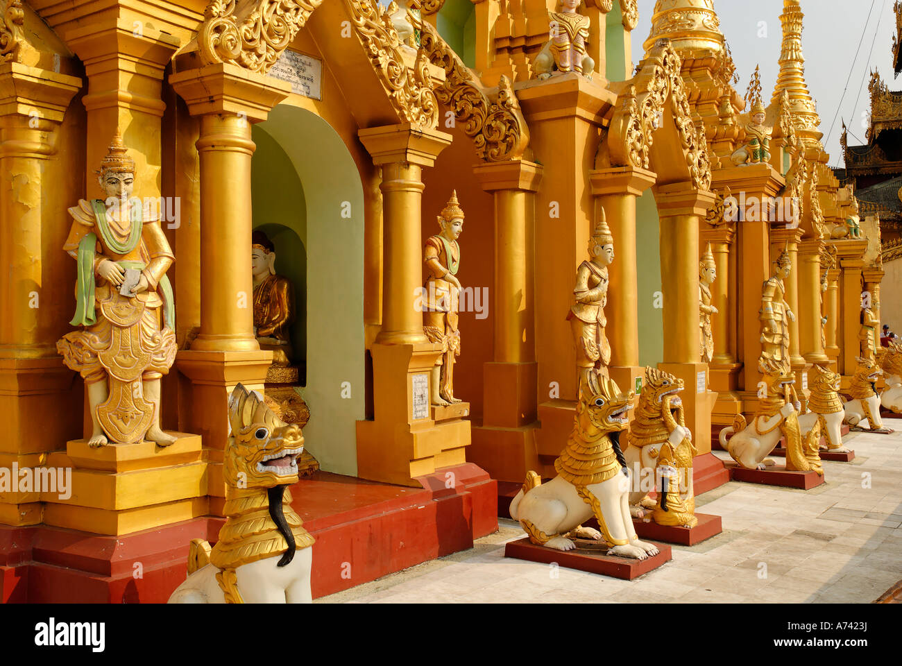 Shwedagon-Pagode Yangon Myanmar Stockfoto