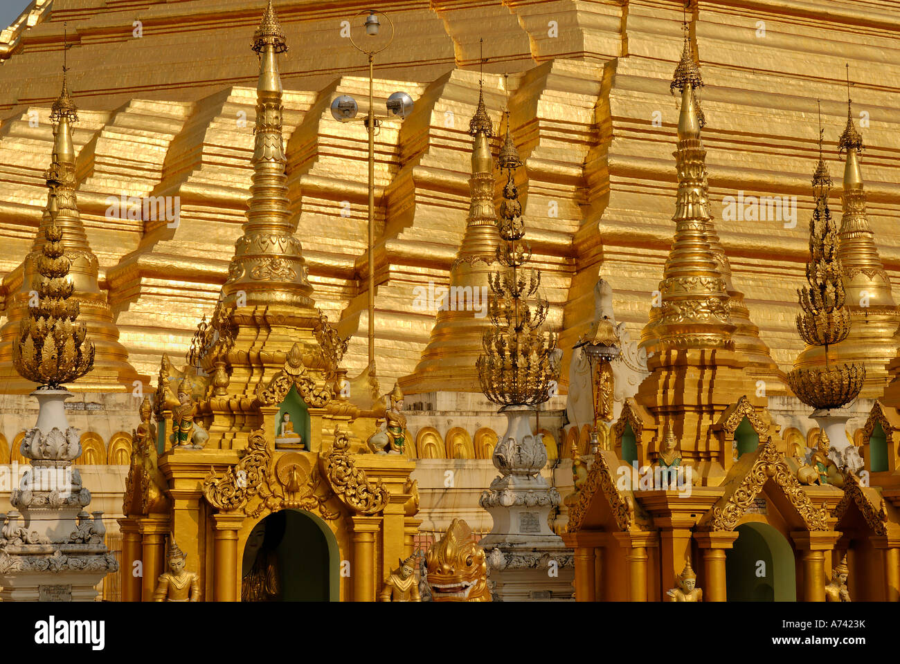 Shwedagon-Pagode Yangon Myanmar Stockfoto