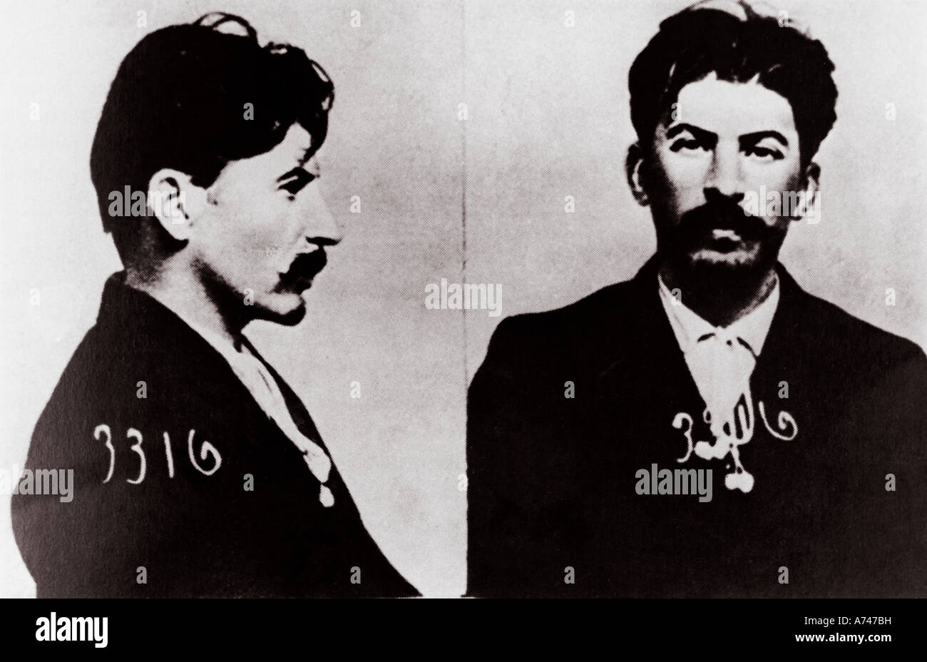 JOSEPH STALIN zaristischen Polizei Fotos von Stalin Stockfoto