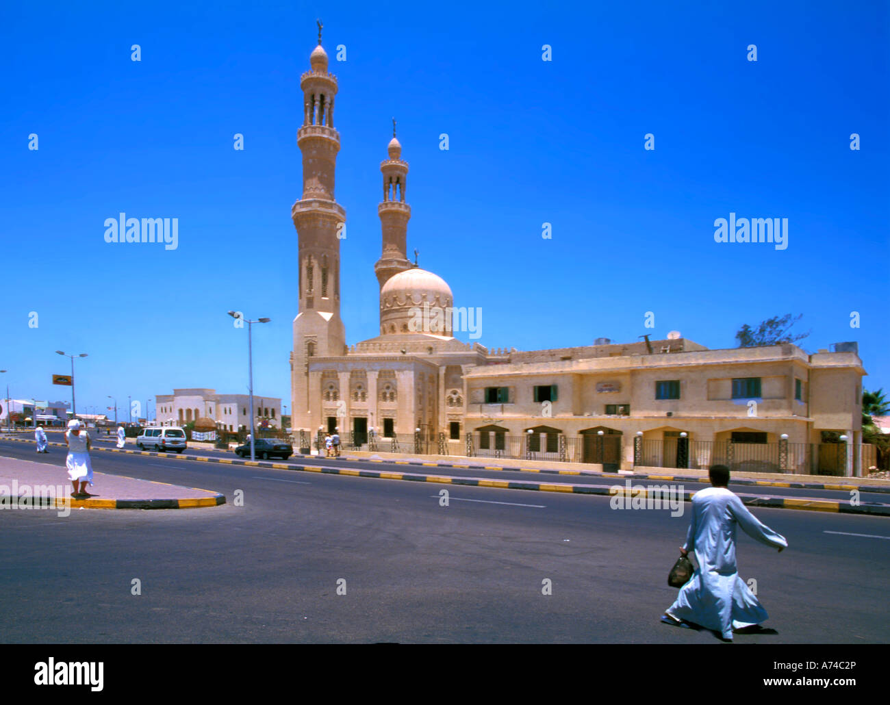 Moschee-Hurghada-Ägypten Stockfoto