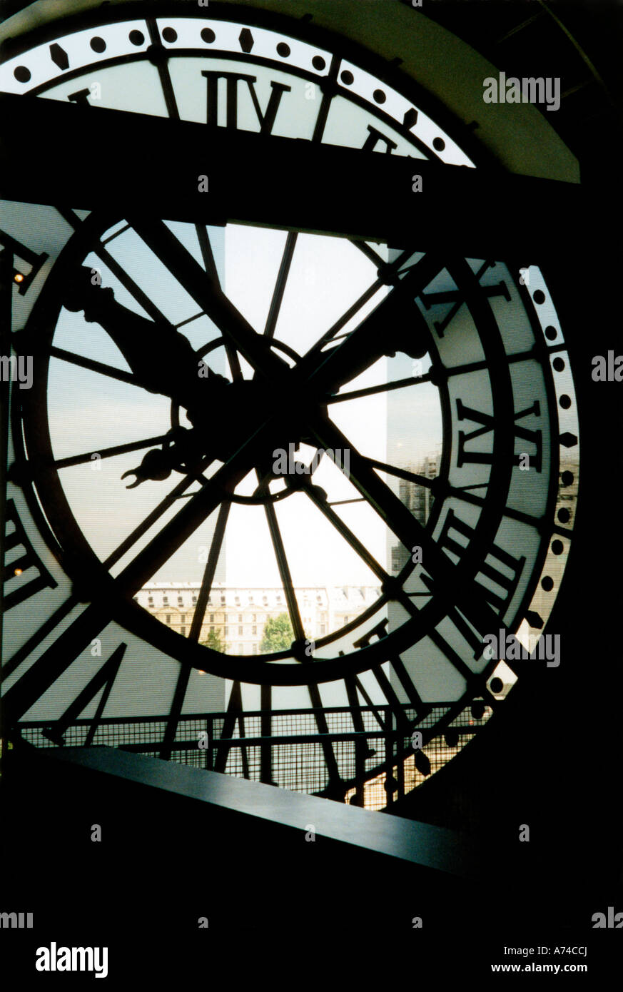 Uhr im Musee d ' Orsay, Paris Stockfoto