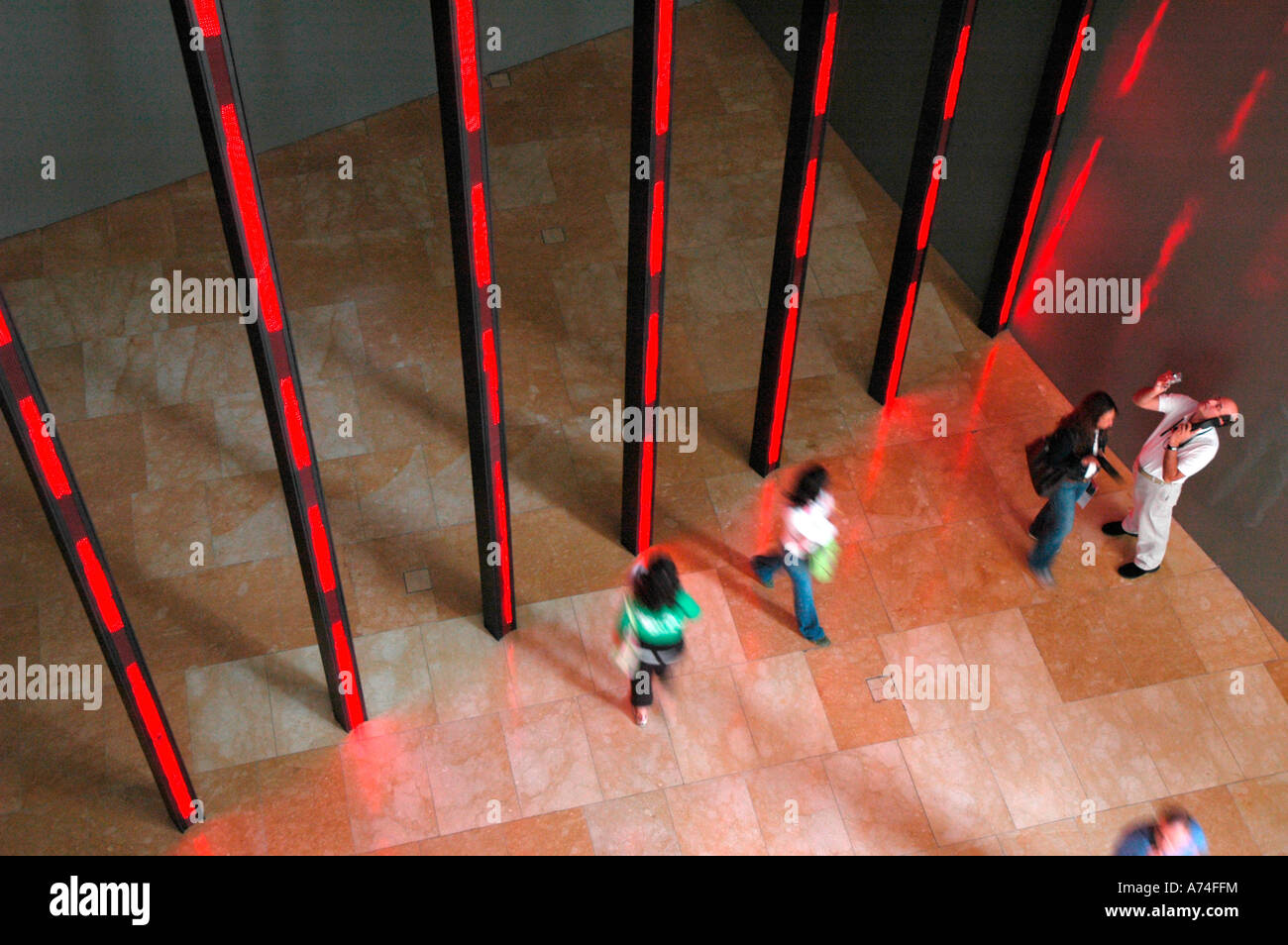 leuchtende Diodos Jenny Holzer Guggenheim Museum BILBAO Vizcaya baskischen Land Spanien Stockfoto