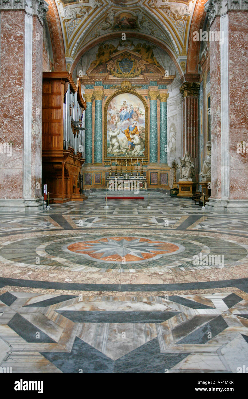 Kapelle von San Bruno Santa Maria Degli Angeli e dei Martiri Rom Italien Europa Stockfoto