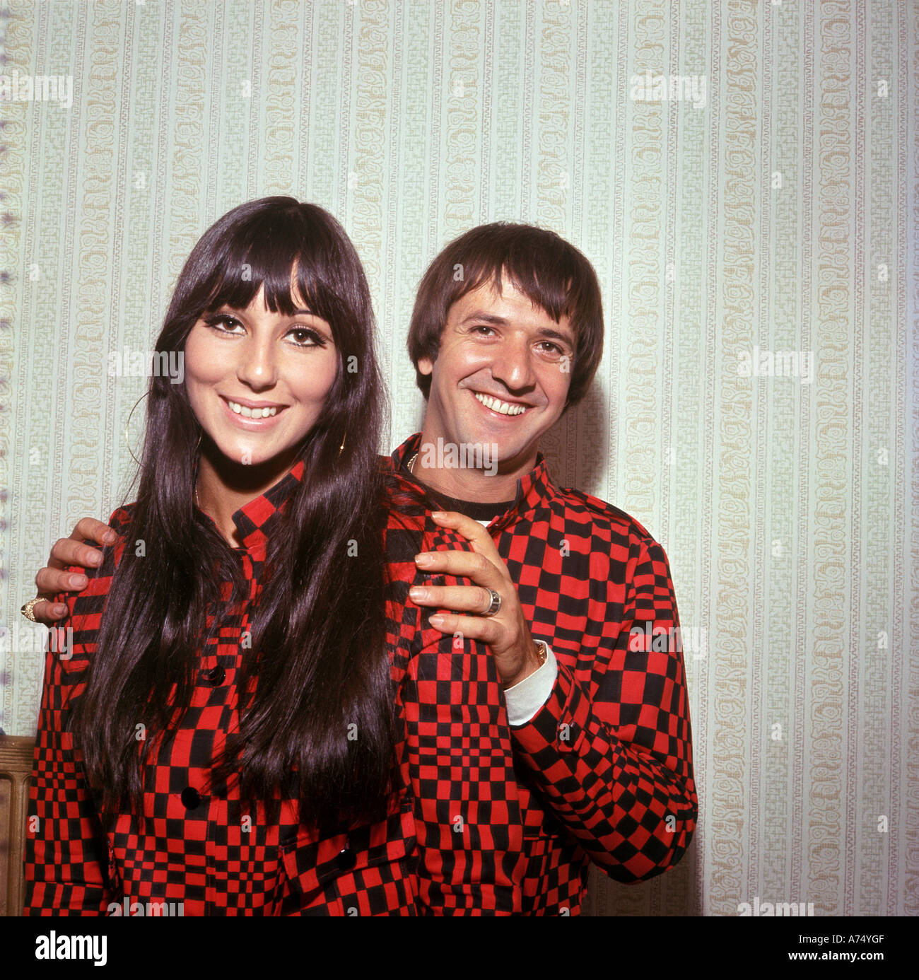 SONNY und CHER US-Musik-Duo Stockfoto