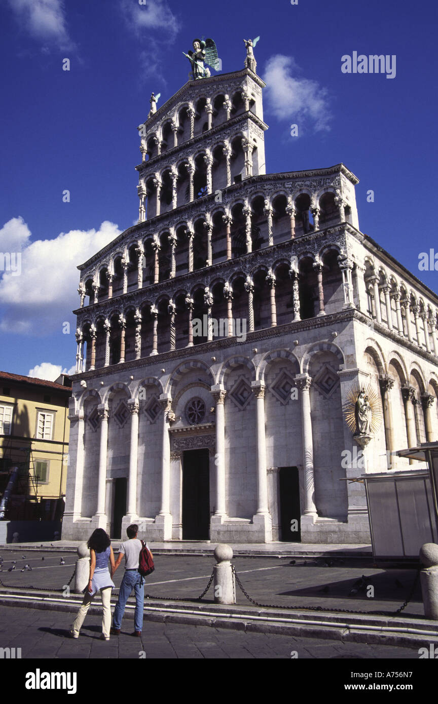 San Michele in Foro Lucca Italien Stockfoto