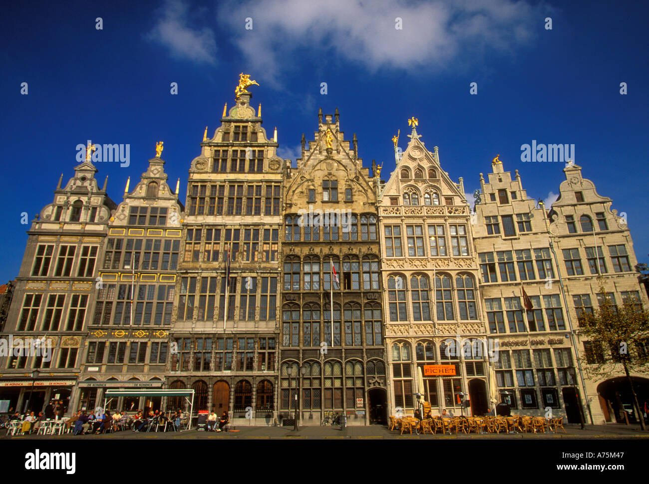 Guild Houses, Grote Markt, Antwerpen, Provinz Antwerpen, Belgien, Europa Stockfoto