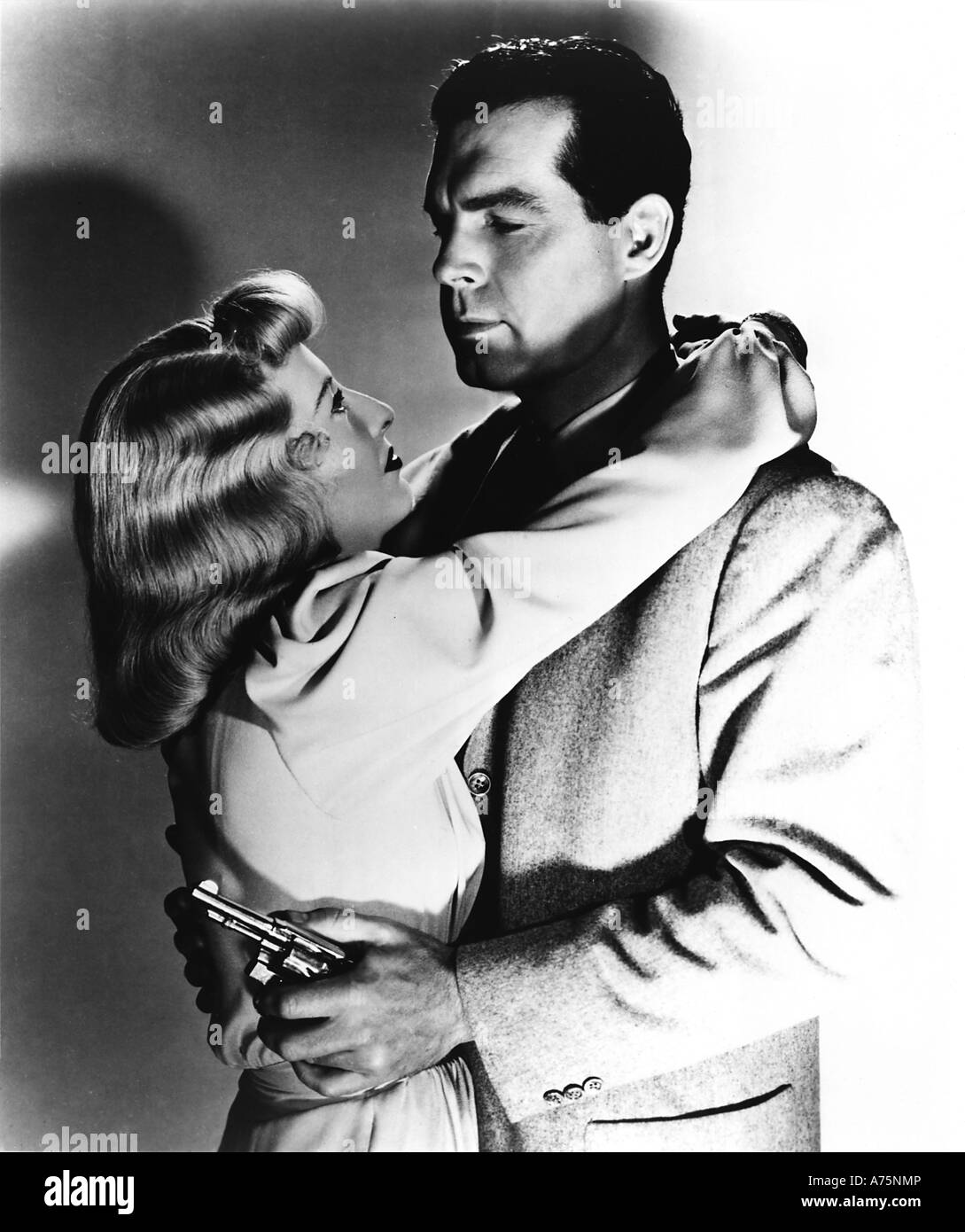 Double Indemnity 1944 Paramount Film Mit Barbara Stanwyck Und Fred Macmurray Stockfoto Bild 