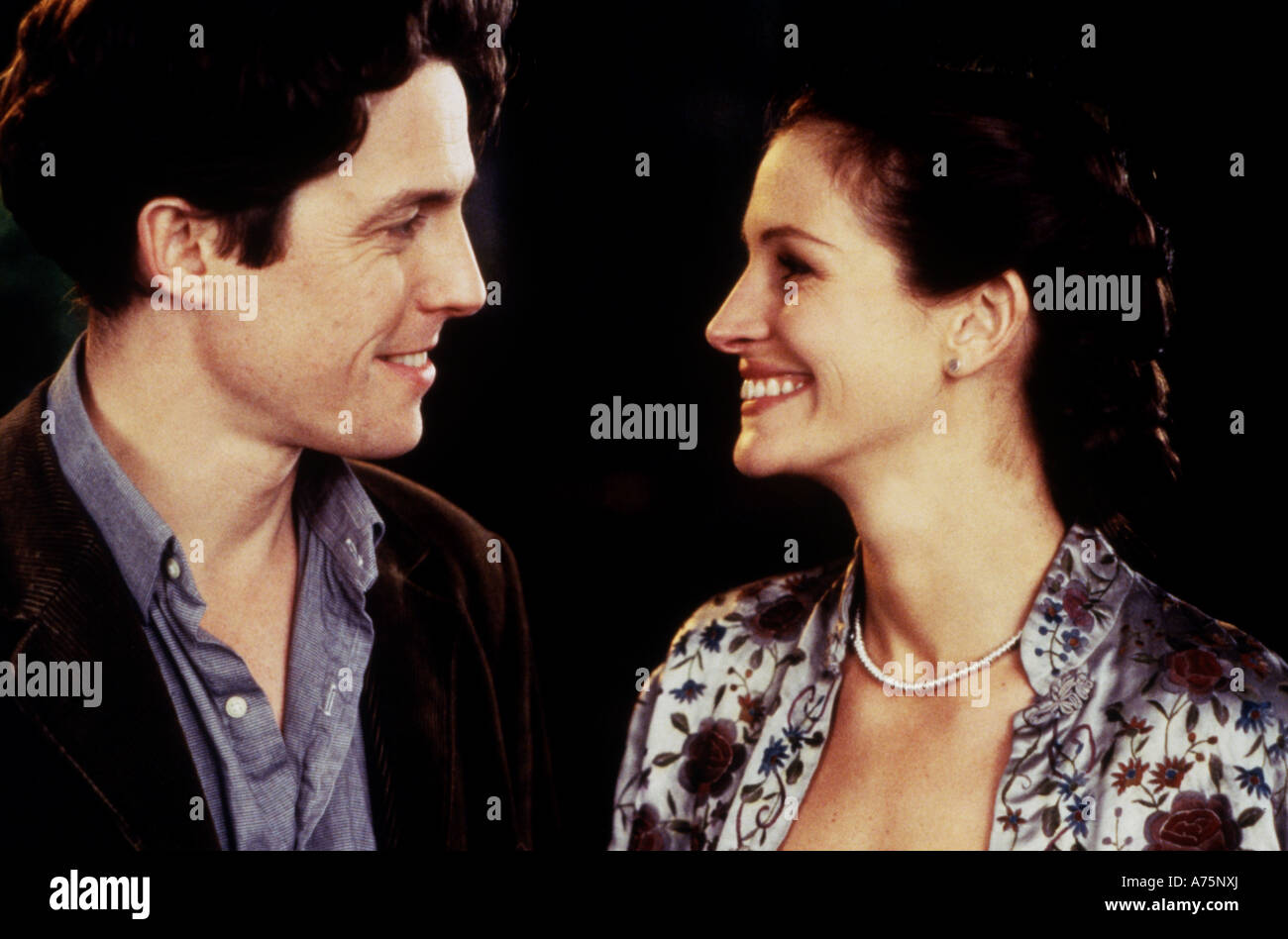 NOTTING HILL - 1999 Polygram Film mit Hugh Grant und Julia Roberts Stockfoto