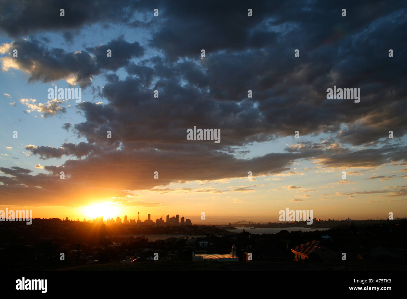 Sydney City Sunset 3 Stockfoto