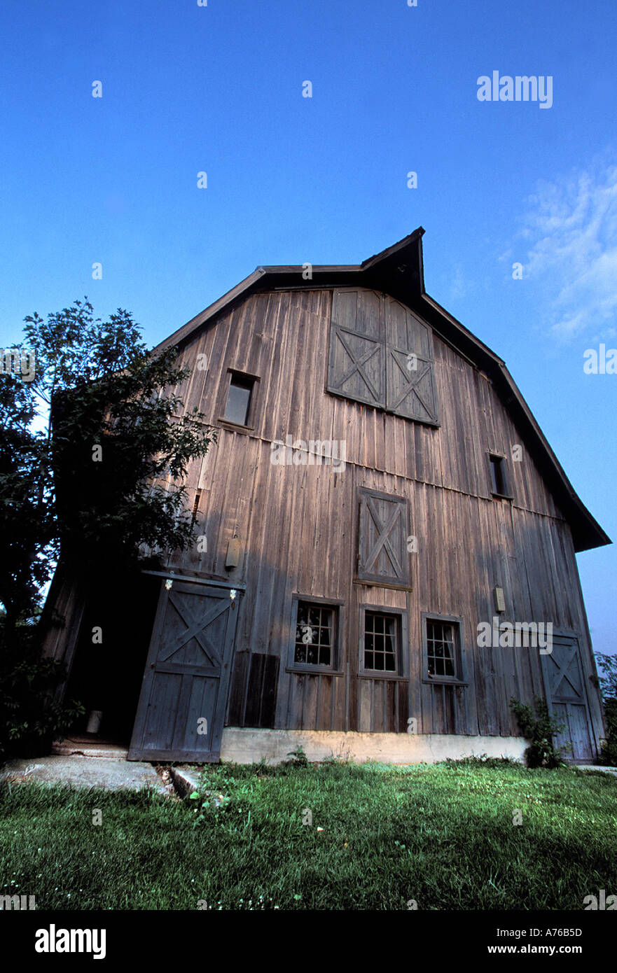 Scheune auf Hof in central New Jersey Stockfoto