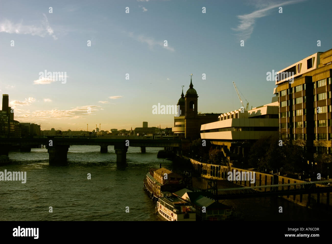 Cannon Street Railway Bridge, Zentral-London, England, UK Stockfoto