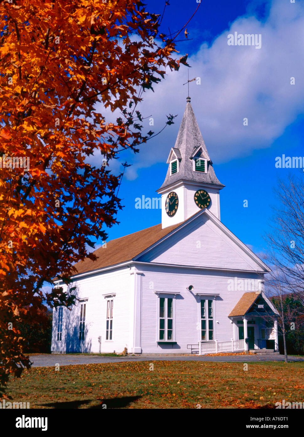 Kirche in Sugar Hill New Hampshire, USA Stockfoto