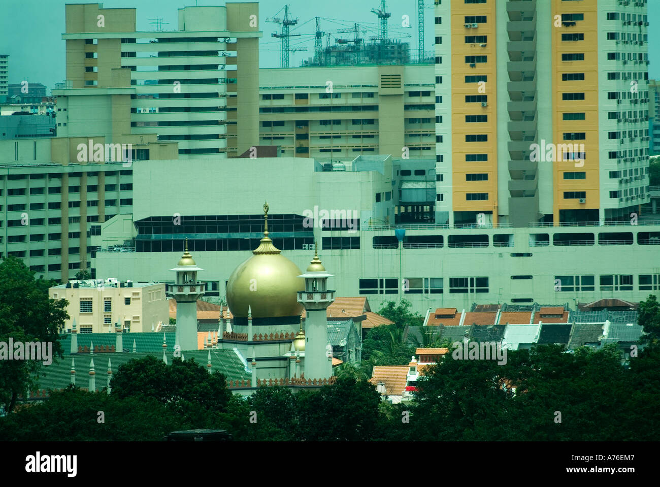 Sultan-Moschee, North Bridge Road, Singapur Stockfoto