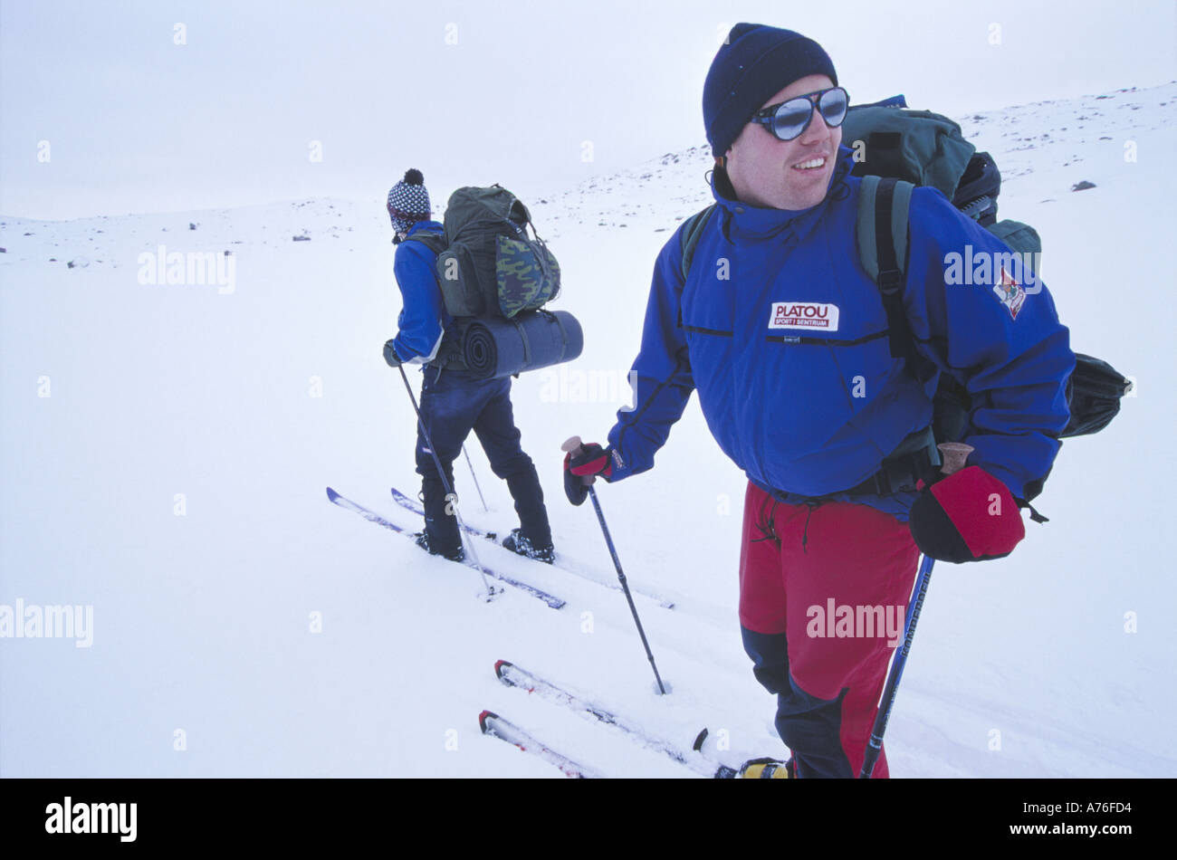 Langlauf Ski Stockfoto