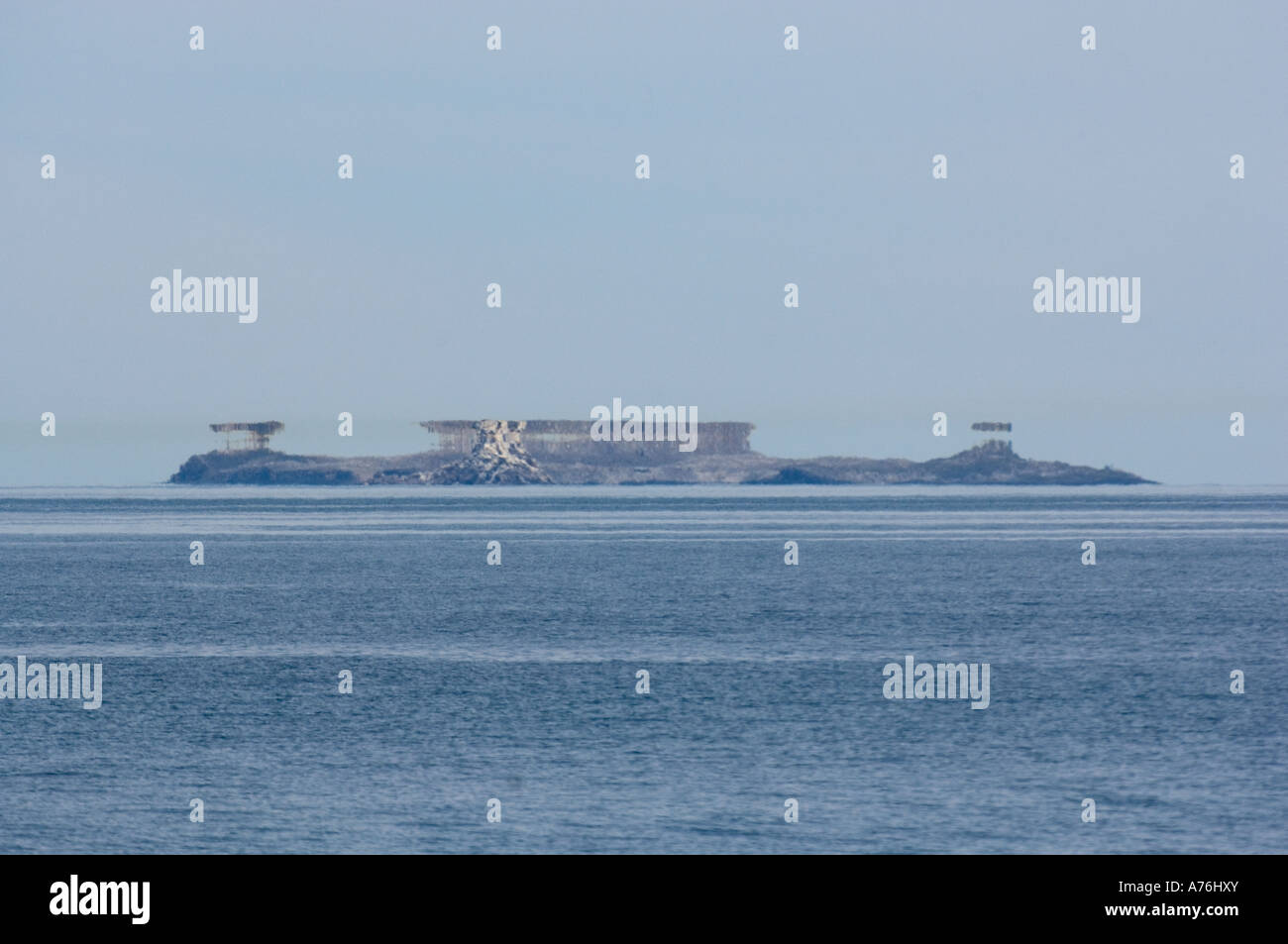 Fata Morgana Fata Morgana Effekt, Sea of Cortez Mexiko Stockfoto