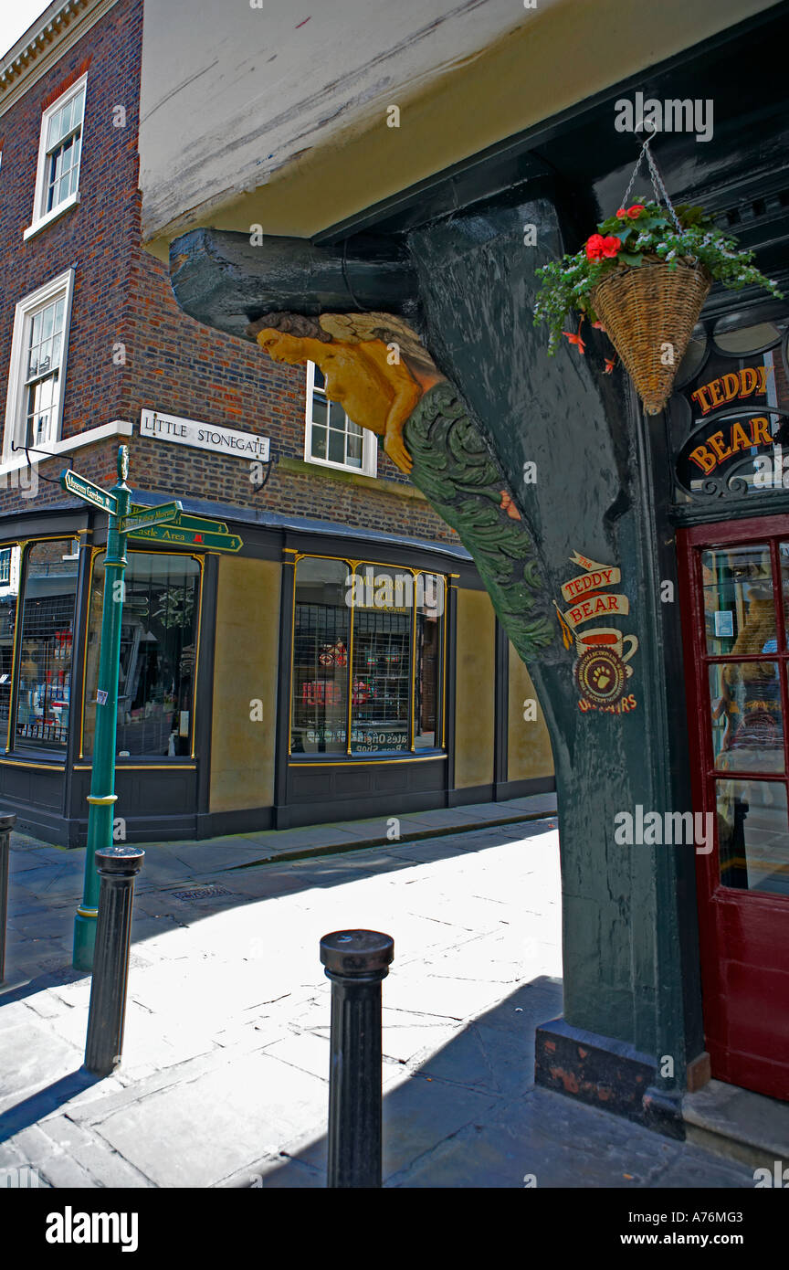 Teddybär Shop in der Altstadt von York - wenig Stonegate Stockfoto