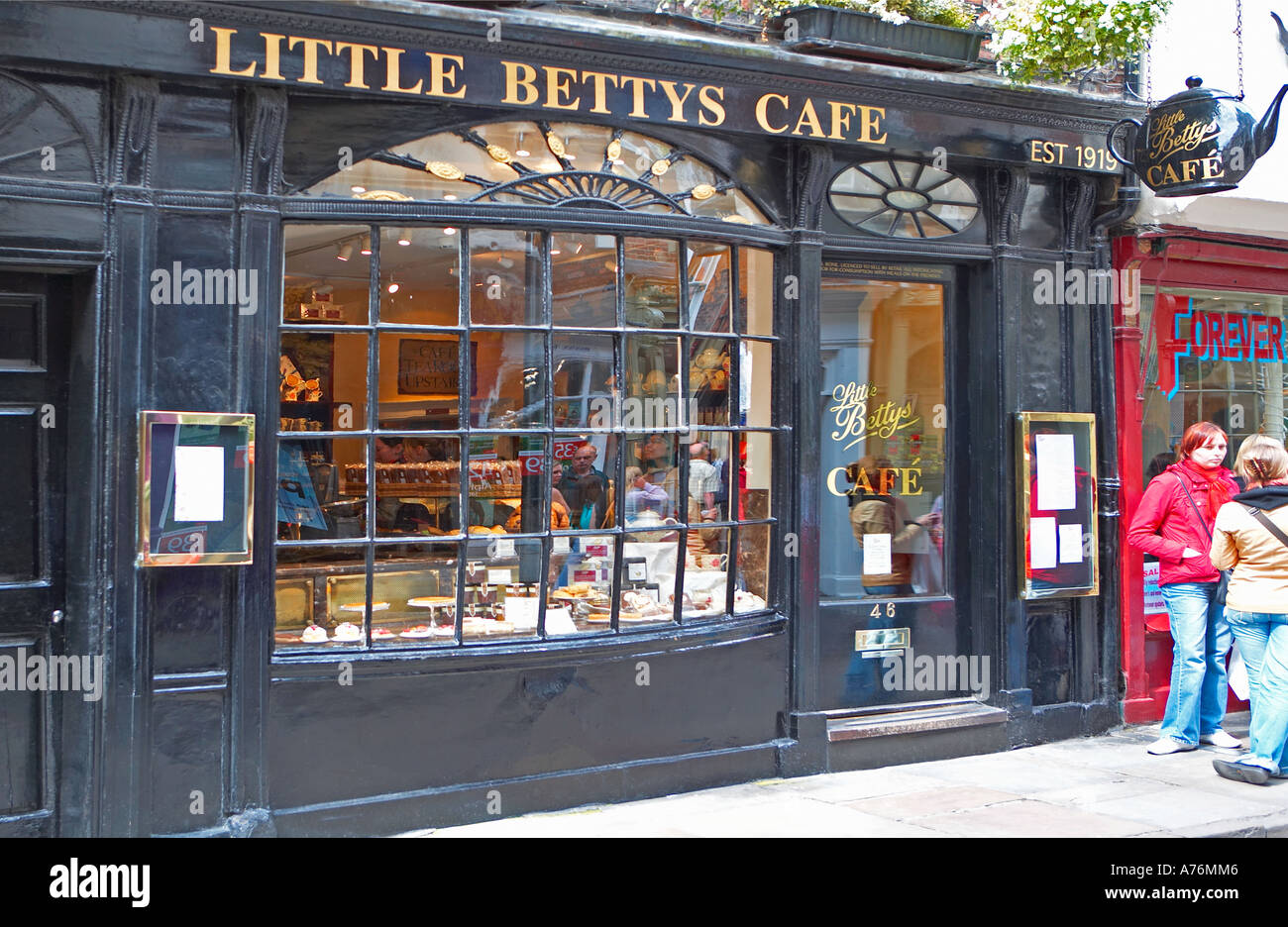 Kleine Betty Cafe - Stonegate, York Stockfoto
