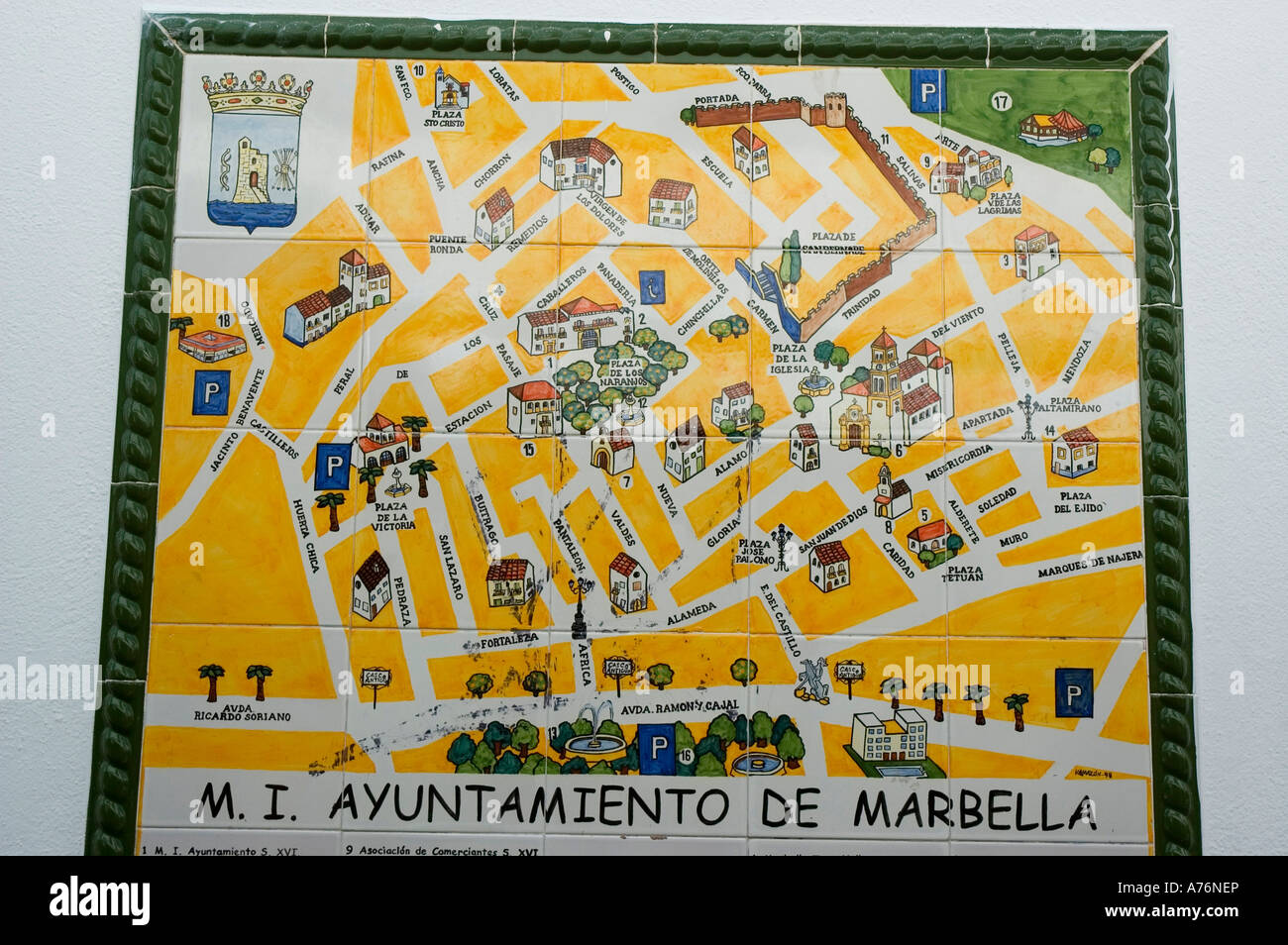 Altamirano Platz im alten Viertel MARBELLA Malaga Provinz Andalusien Region Spaniens Stockfoto