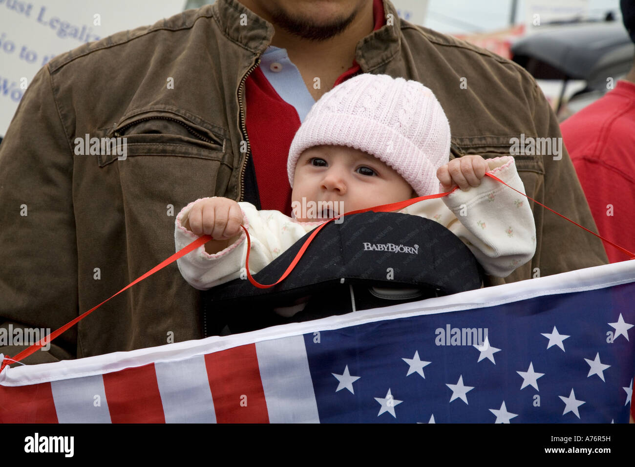 Marsch für Immigration Reform Stockfoto