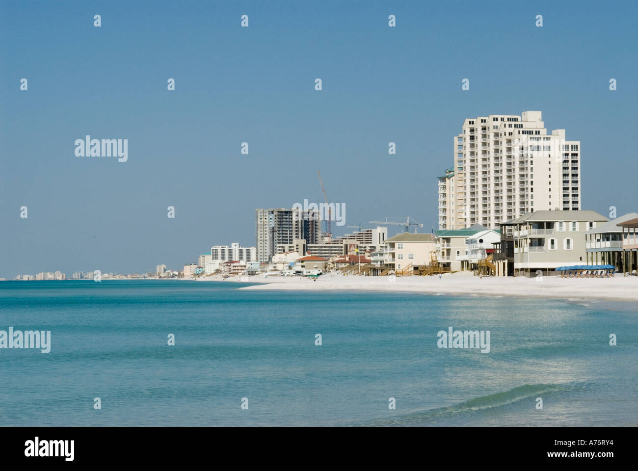 Destin Floridia USA weiße Sandstrand A beliebte Touristenziel für Southest USA Stockfoto