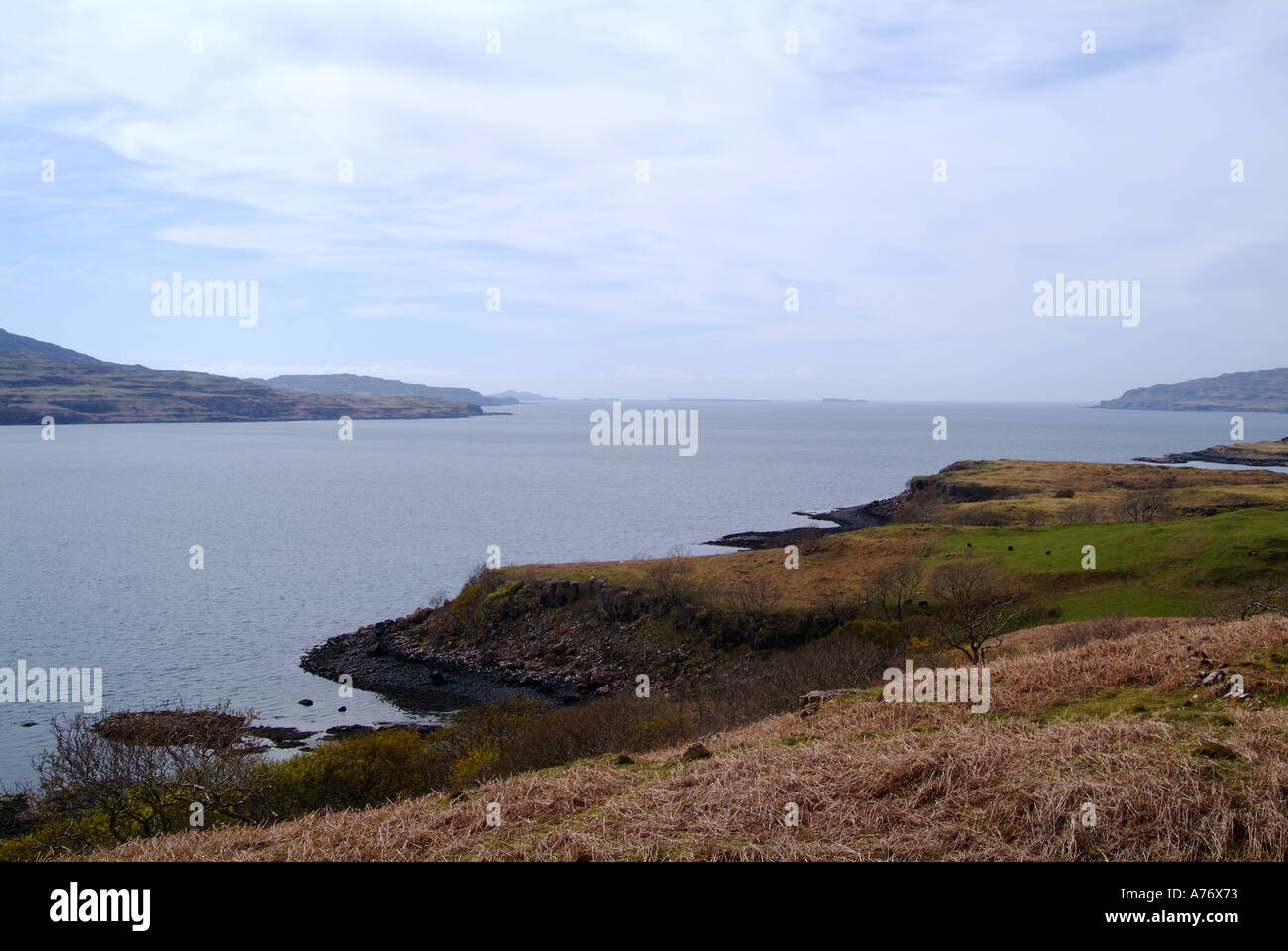 Loch Tuath Isle of Mull Inneren Hebriden Travel Schottland Insel Isle Argyll und Bute Hochland landschaftliche Schönheit Großbritannien Stockfoto