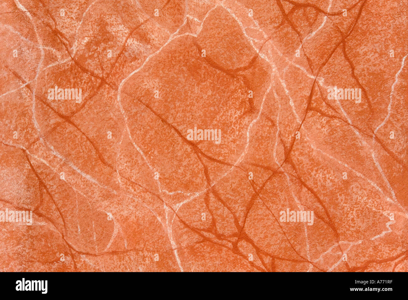 Marmoriert Terrakotta Farbe Effekte an der Wand. Stockfoto