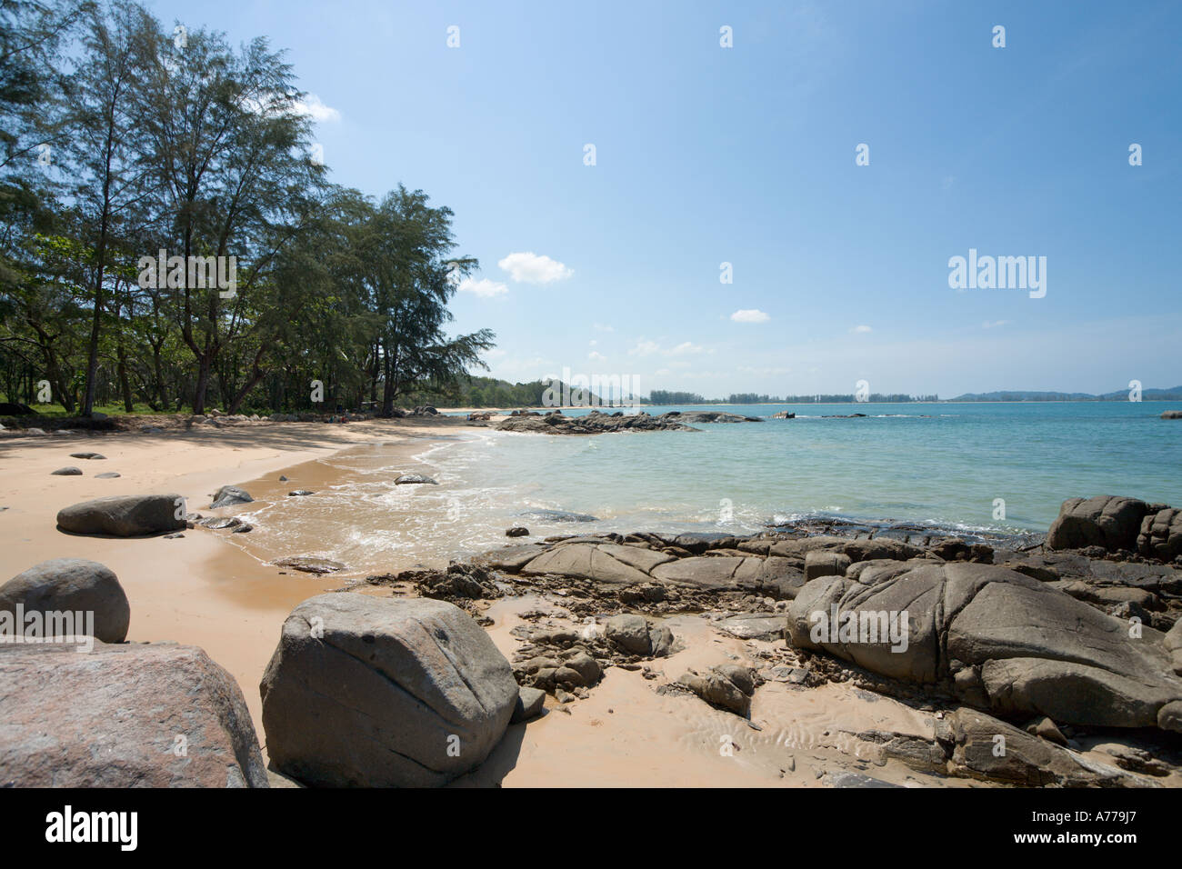 Khao Lak Strand in der Nähe von Khao Lak Merlin Hotel, Khao Lak, Provinz Phang Nga, Thailand Stockfoto