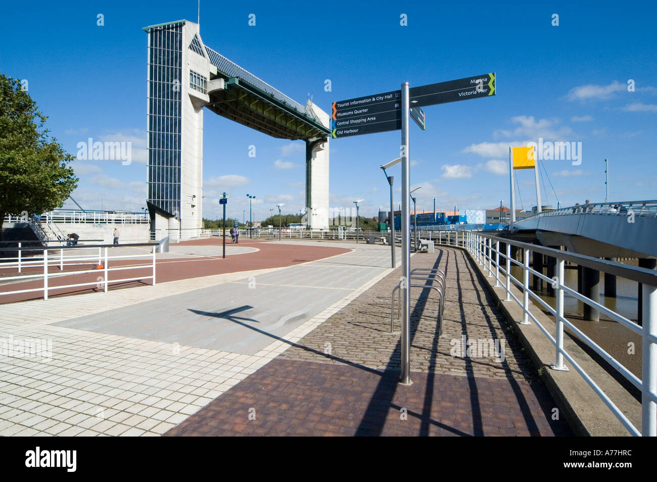 Fluss-Rumpf-Sperrwerks in der Stadt Hull, Yorkshire, England, UK Stockfoto