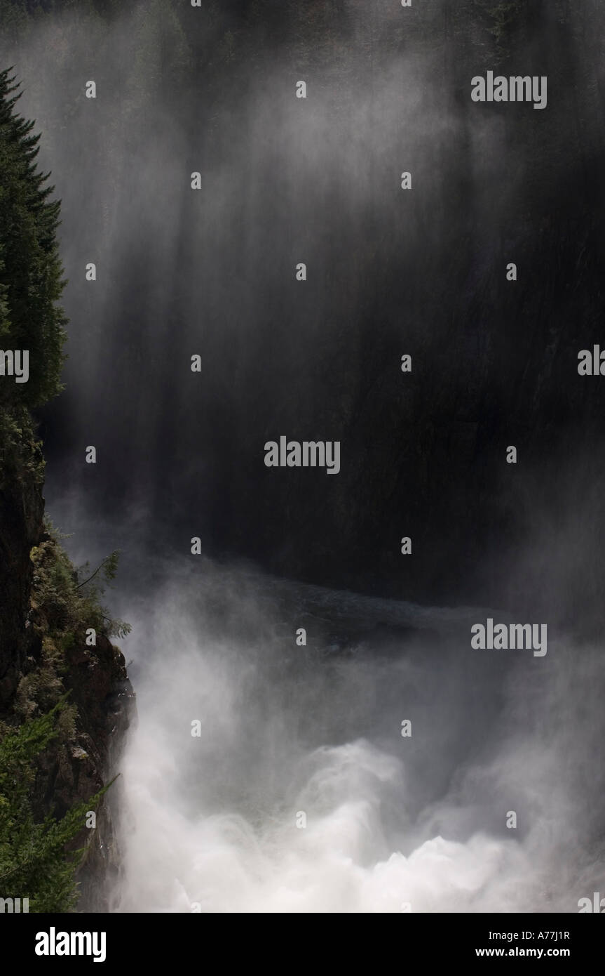 Capilano River dam North Vancouver British Columbia Kanada Stockfoto