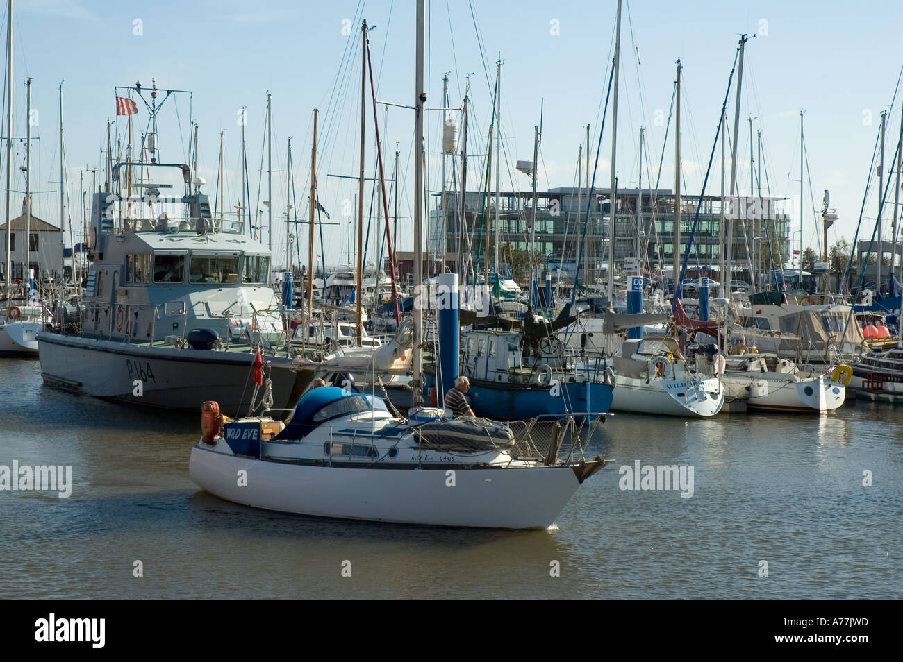 Die Marina in der Stadt Hull, Yorkshire, England, UK Stockfoto