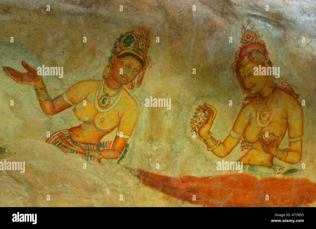 Antike Gemälde in Sri lanka Stockfoto