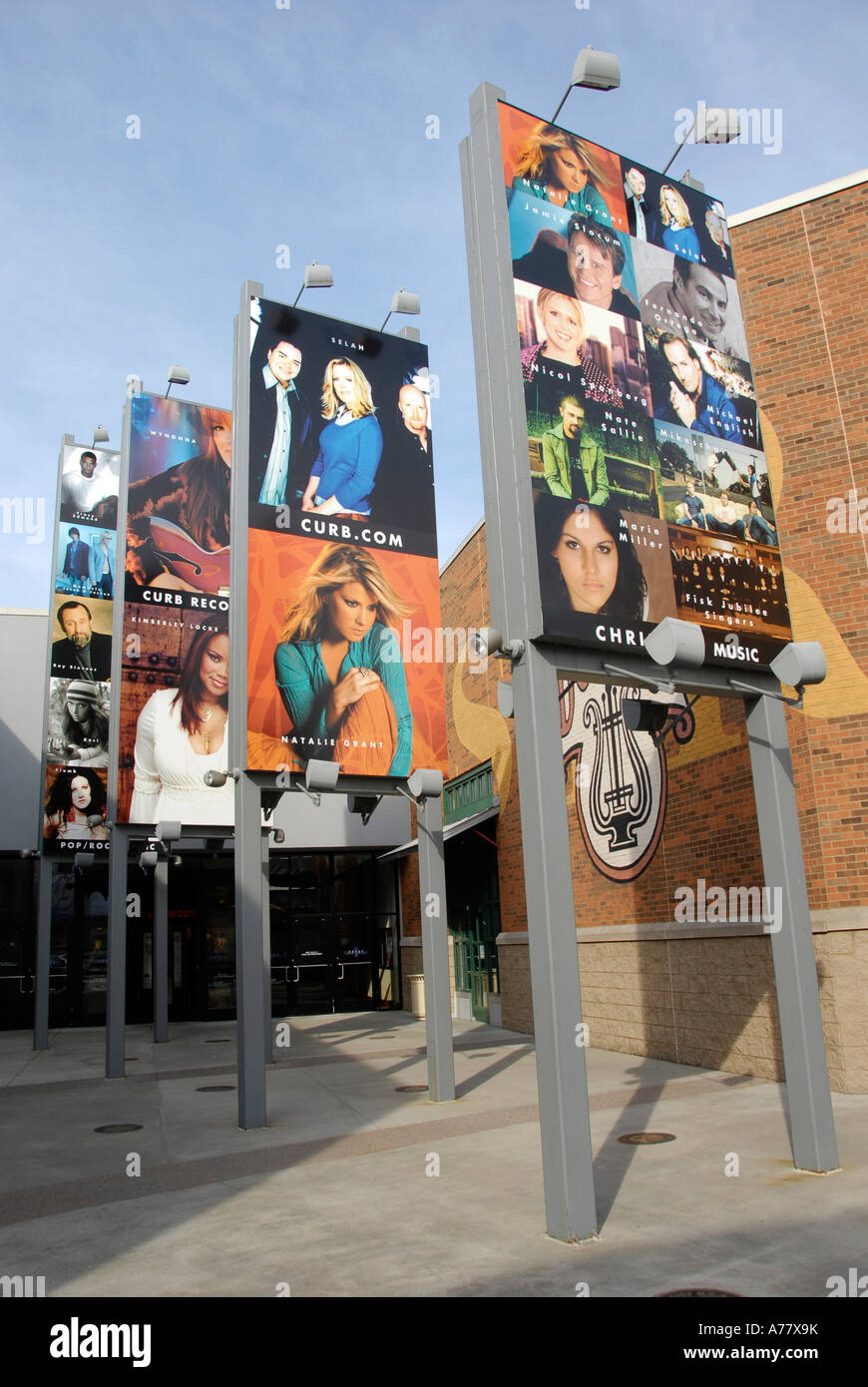 Musikstadt U S A Walk of Fame Nashville Tennessee TN Tenn US USA Vereinigte Staaten von Amerika American Music City Stockfoto