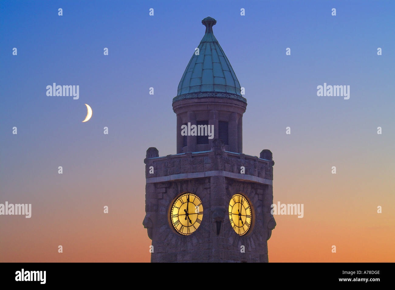 Hamburg-Uhrturm Stockfoto