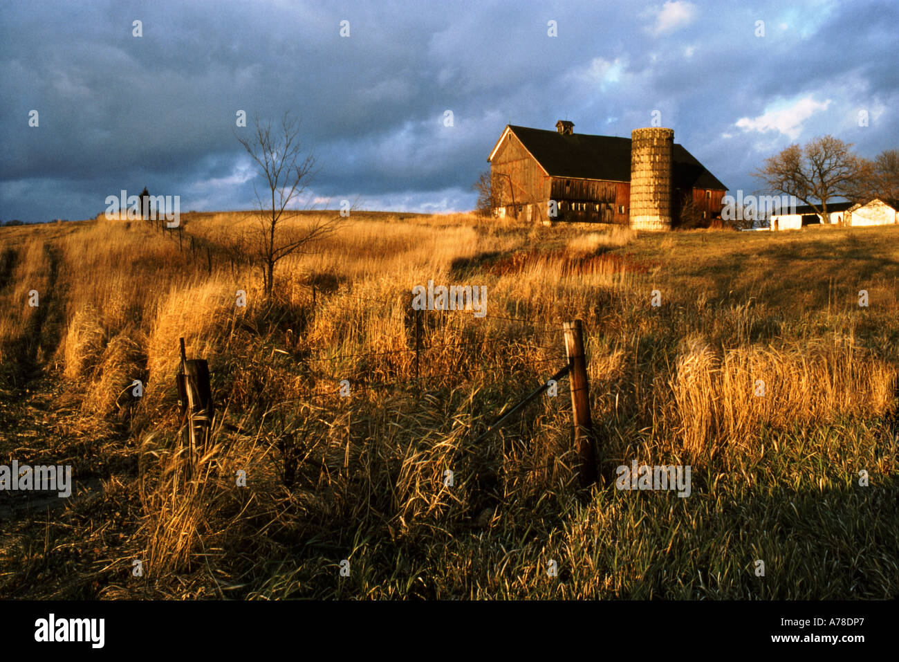 Midwest Bauernhof Scenic Stockfoto