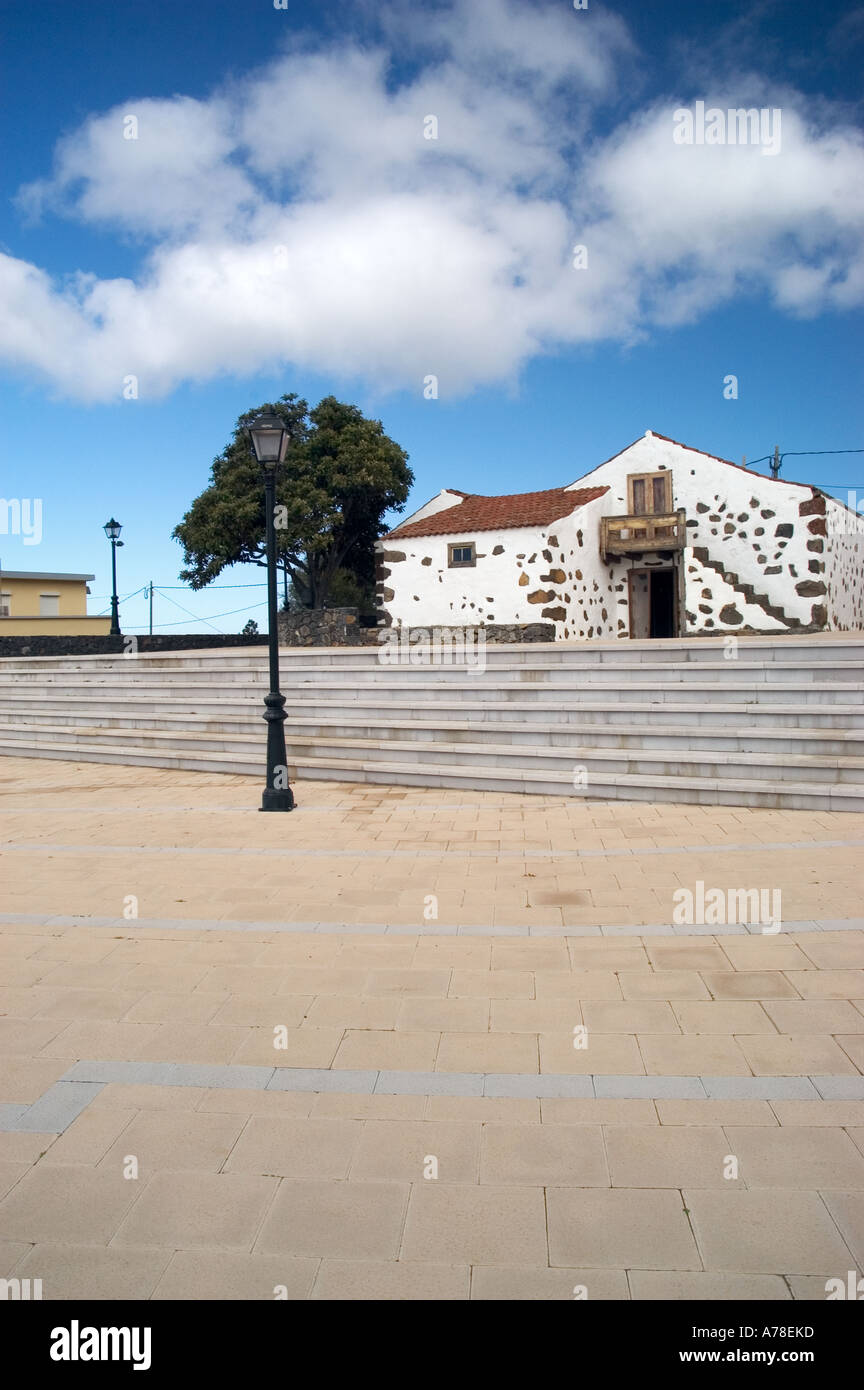 Kirche von Las Tricias / La Palma / Kanarische Inseln Stockfoto